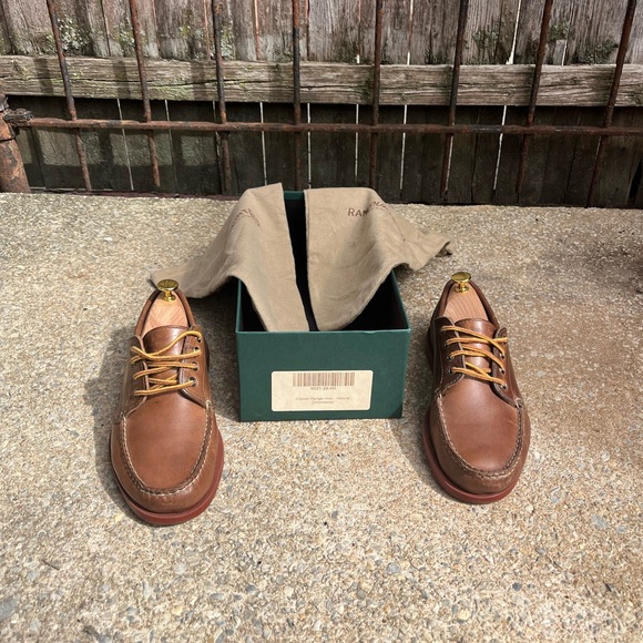 Rancourt & Co. Classic Ranger-moc - Natural Chromexcel w/ brick red sole - 9D - Picture 12 of 13